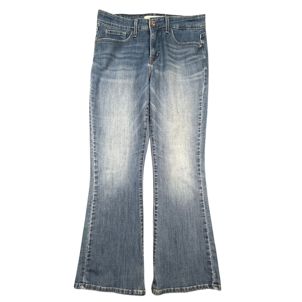 Signature Levi Strauss Totally Shaping Bootcut Jeans Womens 12S 31x30 Blue Denim